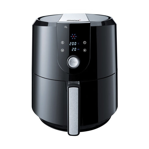 Cvrtnik na vroč zrak Steba HF 5000 XL (črna/nerjaveče jeklo, 1800 W, 5,2-litrska košara, ločljiva)
