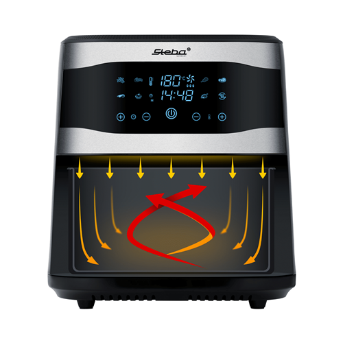 Friteza Steba HF 8000 Family, 8 L, 1800 W, crna/nehrđajući čelik