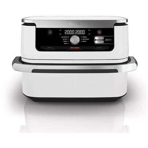 Ninja Foodi FlexDrawer AF500EUWH friteza na vrući zrak, 2470 W, košara 10,4 l, djeljiva, 7 programa, do 240 °C, timer, bijela/nehrđajući čelik