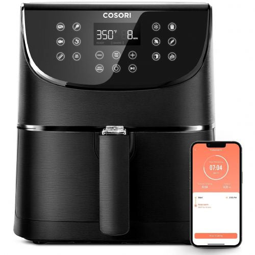 Cvrtnik na vroč zrak Cosori Air Fryer Smart Chef Edition CS158-RXB, 1.700 W, za 5.5 L, črna