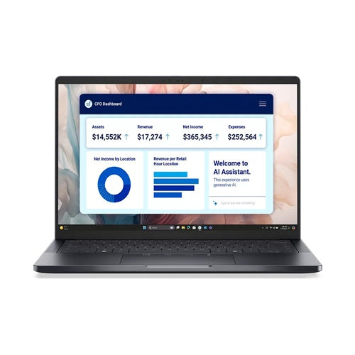 Prijenosno računalo Dell Pro 14 Premium PA14250 Intel Ultra 7-266V/16GB/SSD 512GB NVMe/35.56 cm (14") FHD+/FPR crna boja/Win11Pro, siva