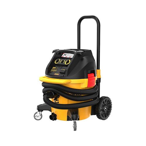 Industrijski sesalnik za mokro in suho čiščenje DEWALT DWV905H-QS H-razred, 38 V, 18.4 L za vodo, 75 l/s pretok zraka, rumena/črna