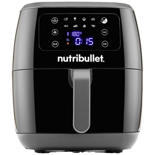Digitalni zračni cvrtnik Nutribullet Digital Air Fryer, 1800 W, za 7 litrov, črna/srebrna