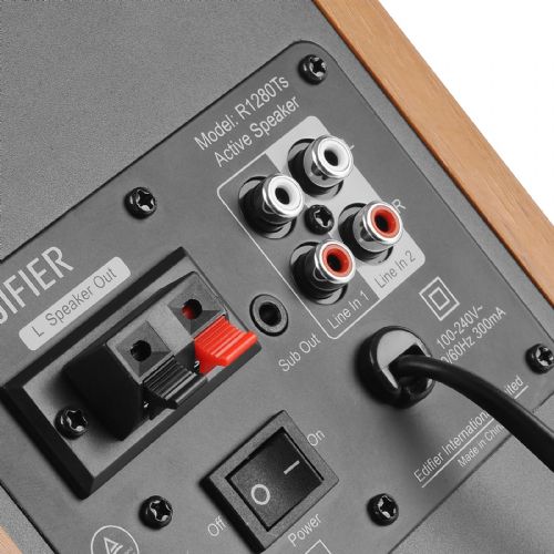 Zvočniki Edifier Studio R1280Ts, 2.0, les/srebrna