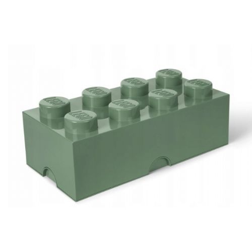Kutija za pohranu LEGO 8 kocki za gradnju, pješčano zelena (40041747)