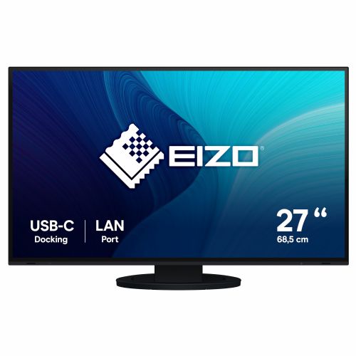 Monitor Eizo EV2795-BK, 68,58 cm (27"), 2560x1440 WQHD, IPS, 5ms, HDMI, DP, USB-C, RJ-45, črn (EV2795-BK)