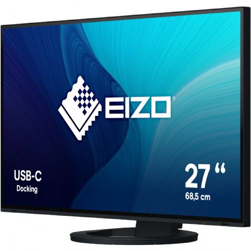 Monitor EIZO EV2781 68,58 cm (27"), 2560x1440 (QHD), IPS, 16:9, 350 cd/m2, 60 Hz, 5 ms, HDMI, DP, USB-C (70 W), Pivot, crni (EV2781-BK)