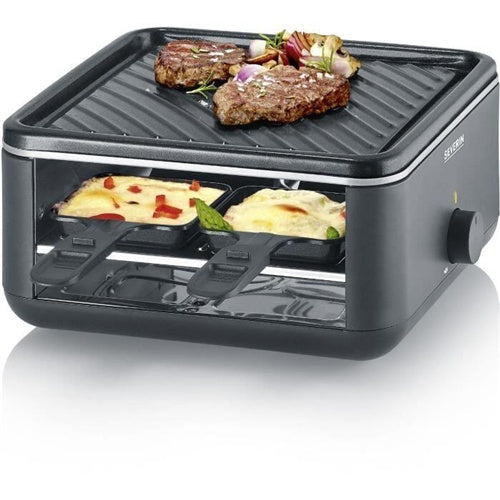 Električni roštilj Severin Black Line Lite Mini RAclette Grill RG 2360, 800 W, crni