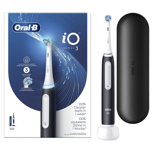 Električna četkica za zube Braun Oral-B iO Series 3 s putnom torbicom, crna