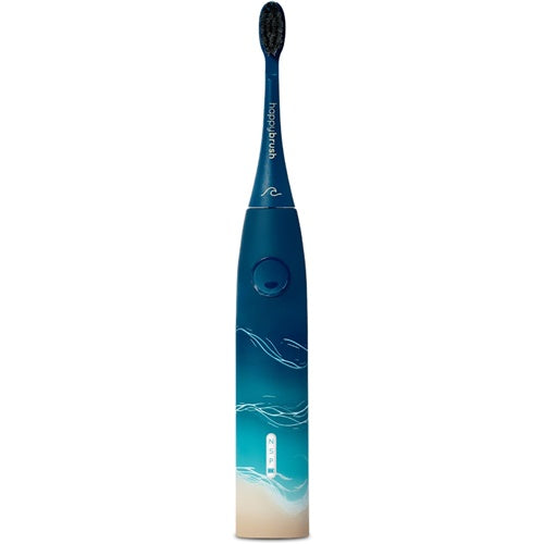 Happybrush StarterKit Sonic Eco Vibe 3 Ocean električna četkica za zube, plava/bež