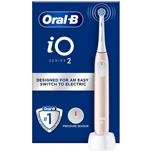 Električna zobna ščetka Oral-B iO Series 2 Calm Pink litij-ionska baterija, 3 načini čiščenja, 2D tehnologija, nadzor tlaka, do 14 dni delovanja
