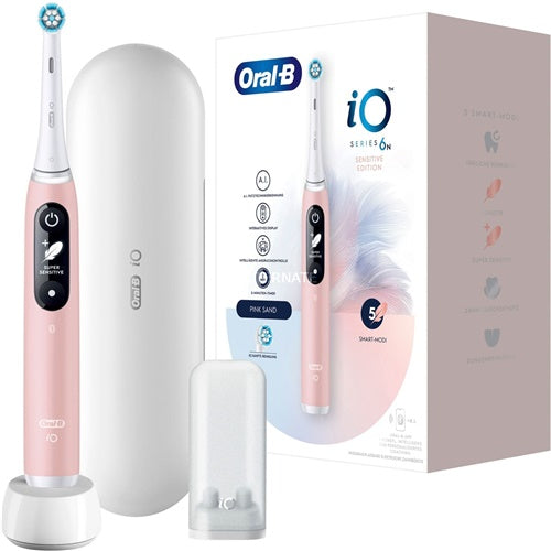 Električna zobna ščetka Oral-B iO Series 6, roza