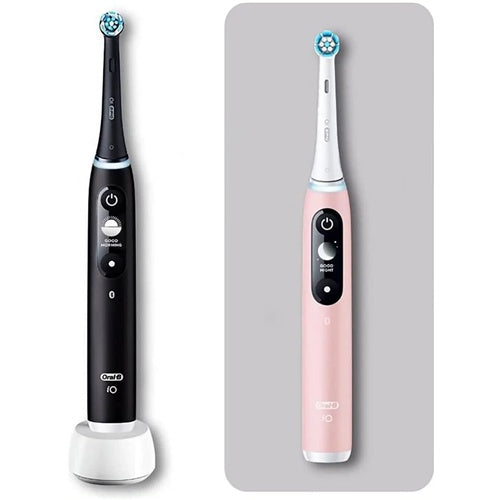 Oral-B Oral-B iO Series 6 Duo električna četkica za zube (crna/ružičasta, crna lava/ružičasti pijesak uključujući drugu dršku)