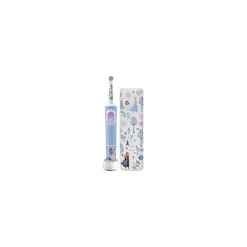Električna zobna ščetka Oral-B Vitality Pro 103 Kids Frozen s potovalnim etuijem (svetlo modra/bela)