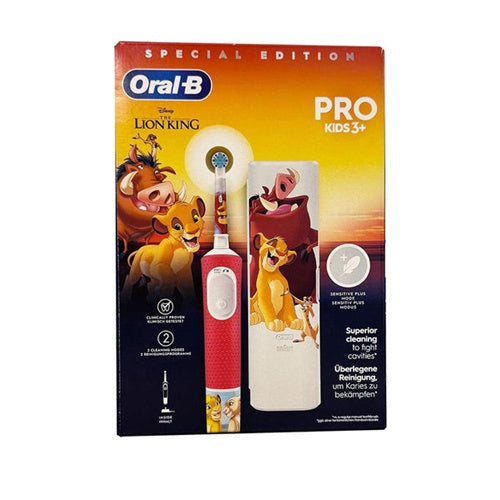 Oral-B Vitality Pro 103 Kids Lion King električna četkica za zube (višebojna, s putnom kutijicom)
