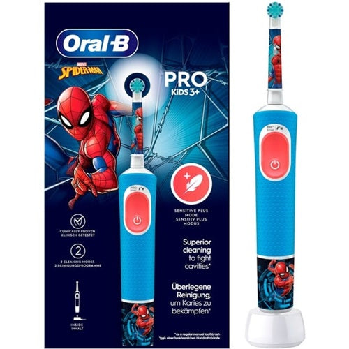 Električna zobna ščetka Oral-B Vitalty Pro 103 Kids Mix Frozen/Spiderman, večbarvna