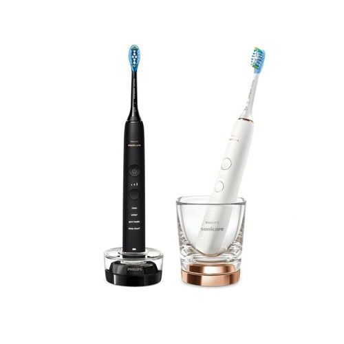 Električna zobna ščetka Philips Sonicare DiamondClean Serie 9000 Duo, črna in rožnato zlata