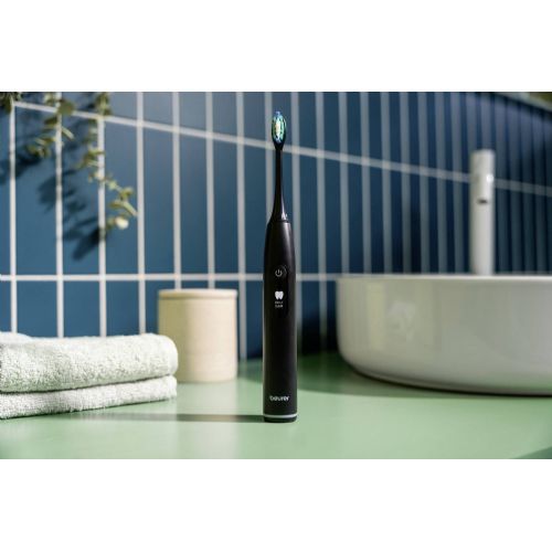 Električna zobna ščetka Beurer SC 50 Midnight Ink Green Planet izdelek za ustno nego (črna, vključno z 2 nastavkoma ščetke)
