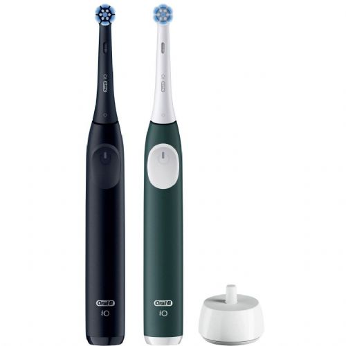 Oral-B iO Series 2 Night crna/zelena električna četkica za zube s drugom drškom, (tamnozelena/crna)