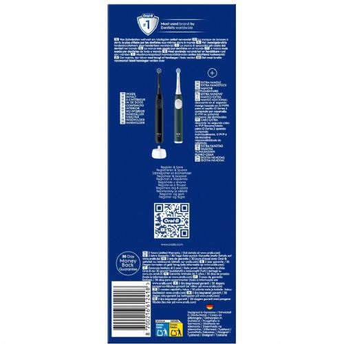 Oral-B iO Series 2 Night crna/zelena električna četkica za zube s drugom drškom, (tamnozelena/crna)