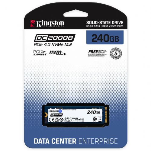Vgradni SSD disk Ent. M.2 240GB Kingston DC2000B NVMe PCIe 4.0 x 4