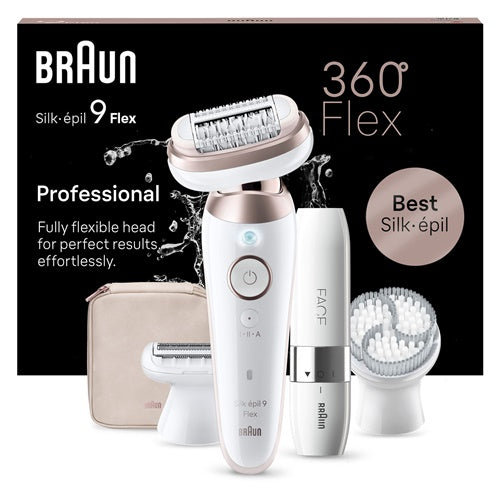 Epilator Braun Silk-epil 9-360 3D SensoSmart, bela