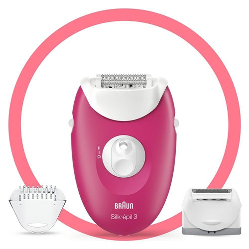 Epilator Braun Silk-épil 3-276 (roza/bel)