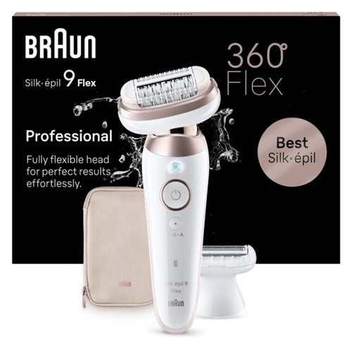 Epilator Braun SWilk-epil 9-030 3D SensoSmart, bela