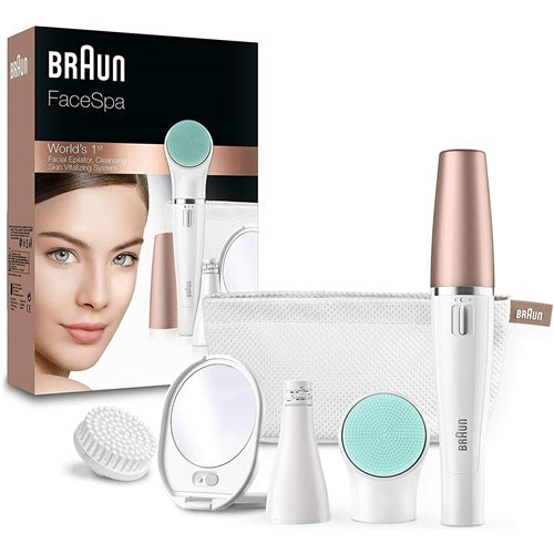 Epilator za obraz Braun FaceSpa 851V (bela/bronasta)