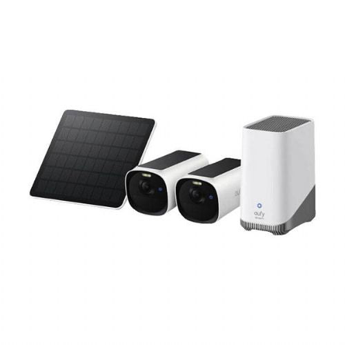 Varnostna kamera Eufy eufyCam E41 komplet 2 kameri, Homebase 3, vključen 3W solarni panel, napajalnik priložen