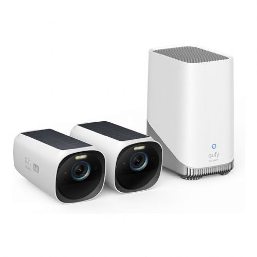 Varnostna kamera Eufy eufyCam 3 4K, brezžična, solarno napajanje, nočni vid, lokalno shranjevanje 1TB SSD