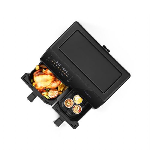 Cvrtnik Extralink Home Air Fryer SJ-1000 (EU), 2 posodi, 10 l (6 l + 4 l), 2500 W