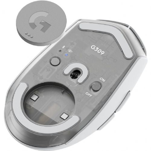 Miška Logitech G309 LIGHTSPEED, bela