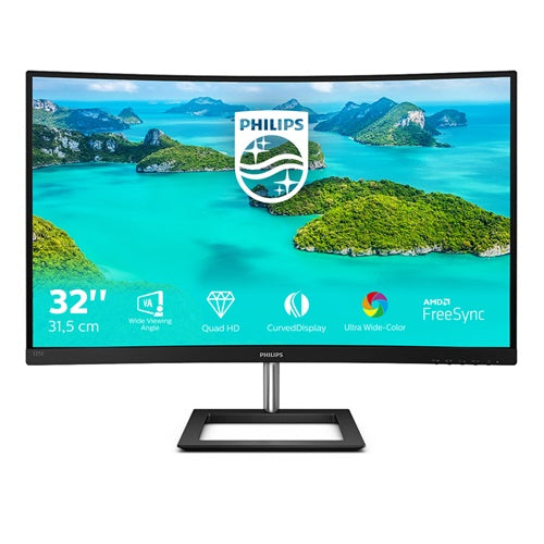 Monitor Philips 32E1C, 80 cm (31,5"), 2560 x 1440 WQHD, VA, 5ms, DP, črn (325E1C/00)