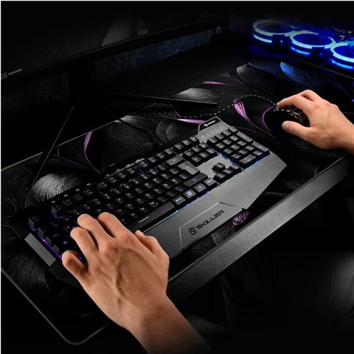 Sharkoon Skiller SGP30 XXL D2 gaming podloga za miša, crna/ljubičasta