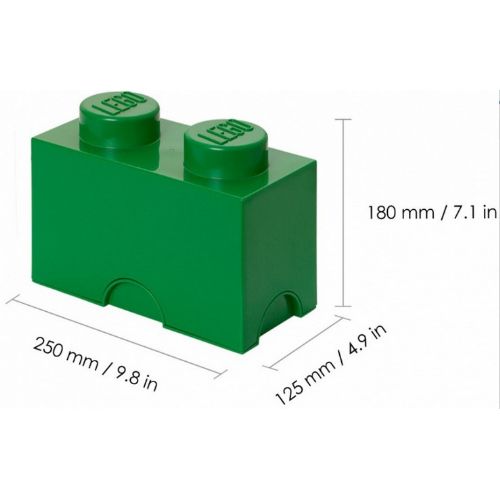 Lego®: Škatla za shranjevanja z gradnikom 2- Zelena (40021734)