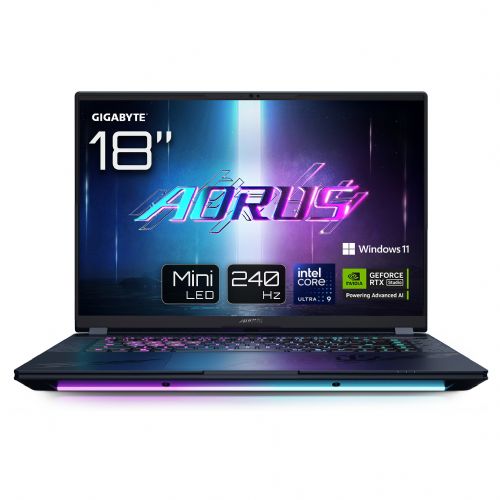 Prenosnik Gigabyte AORUS MASTER 18 BYHC5DED65SP Intel® Core™ Ultra 9 275HX/32GB/SSD 2 TB NVMe/45,7cm (18") 2560 x 1600/NVIDIA GeForce RTX 5080/DE/W11Pro, črn