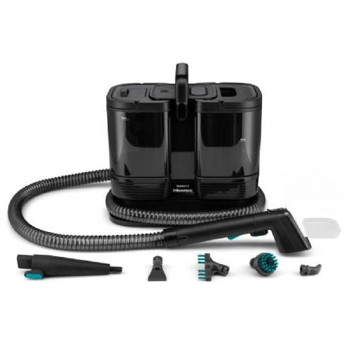 Parni čistilnik tal Hisense HSSC07A STEAM IQ, 1500 W, 4 načini čiščenja, 2v1, črn