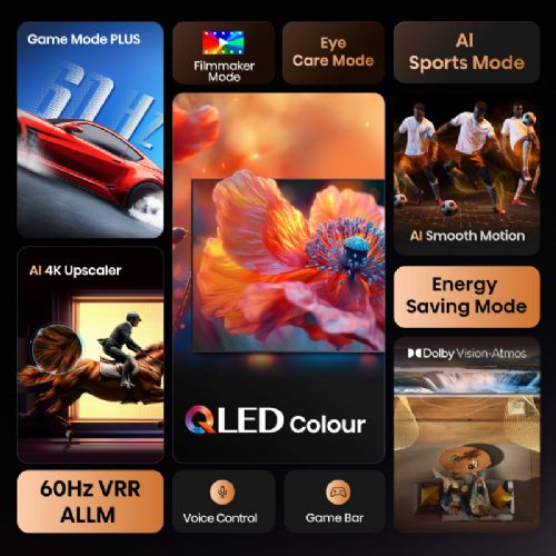 TV HISENSE 50E7Q, 126 cm (50"), QLED TV, 4K Ultra HD 3840x2160, Dolby Vision, 4K HDR Immersive