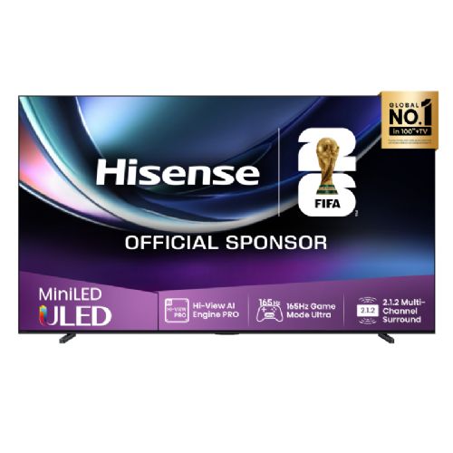Televizor HISENSE 100U7Q PRO, 253 cm (100"), ULED (Mini LED), 4K Ultra HD 3840x2160, VIDAA Smat TV, 165 Hz