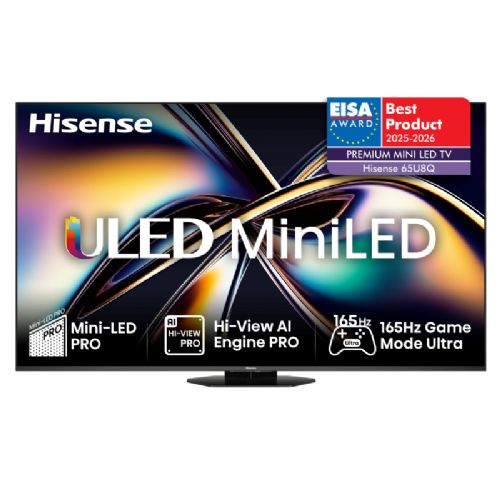 Televizor HISENSE 65U8Q, 164 cm (65"), ULED (Mini LED) TV, 4K Ultra HD 3840x2160, 165 Hz, VIDAA Smart TV
