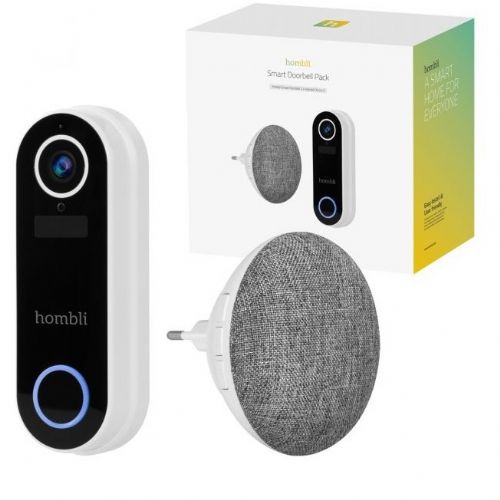 Hombli pametno zvono za vrata 2 (bijelo) + gong