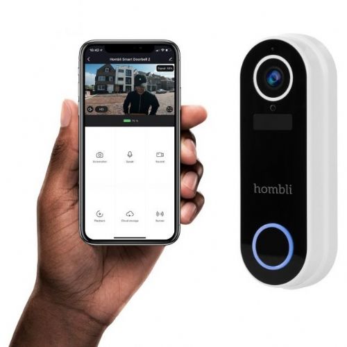 Hombli pametno zvono za vrata 2 (bijelo) + gong