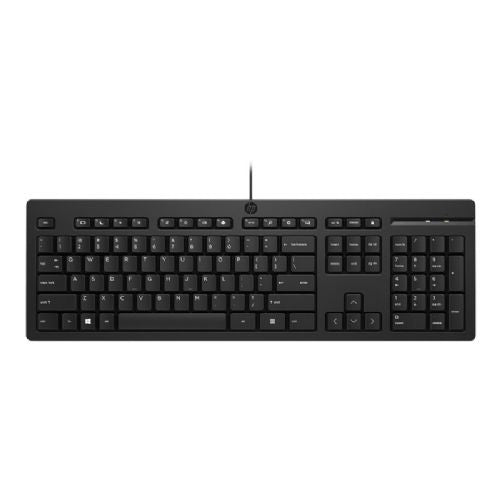 Tipkovnica HP 125 G2 USB žična, polna velikost, slovenska postavitev, numerična, črna