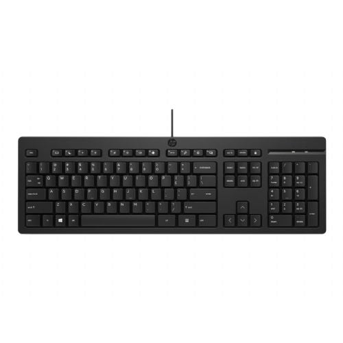 Tipkovnica HP 125 G2 USB žična, enostavna uporaba, 12 kosov