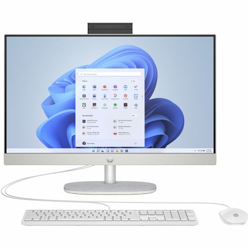 HP All-in-One računalo 24-cr0006ng Ryzen 5-7520U/16GB/SSD 512GB NVMe/60,5 cm (23,8") FHD/IPS/DE/W11Home, bijela