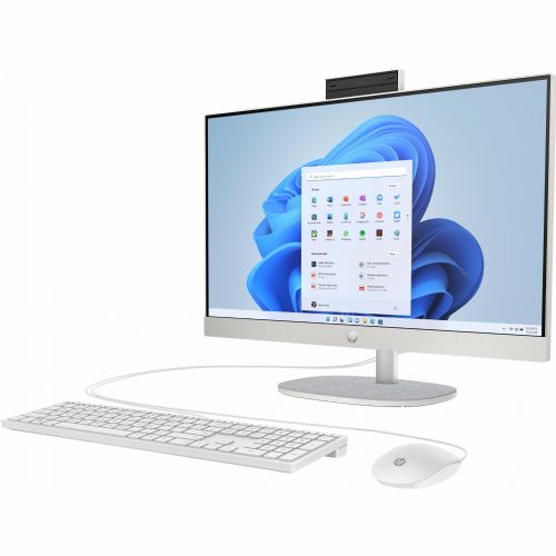 HP All-in-One računalo 24-cr0006ng Ryzen 5-7520U/16GB/SSD 512GB NVMe/60,5 cm (23,8") FHD/IPS/DE/W11Home, bijela