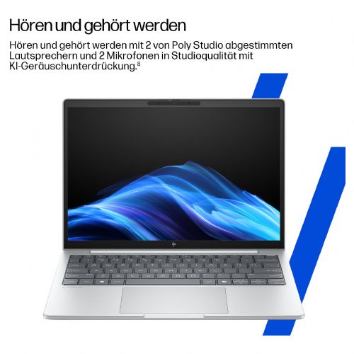 Prenosnik HP EliteBook 8 G1i Intel Ultra 5-225U/16GB/SSD 512GB NVMe/35,56 cm (14'') WUXGA/DE/Win11Pro,