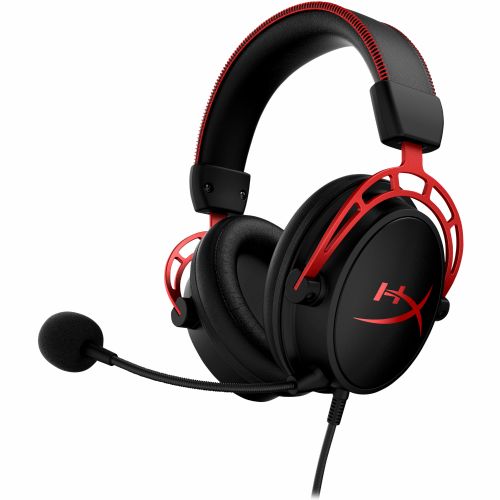 HP HyperX Cloud Alpha Gaming Headset - Over-Ear - schwarz/rot -