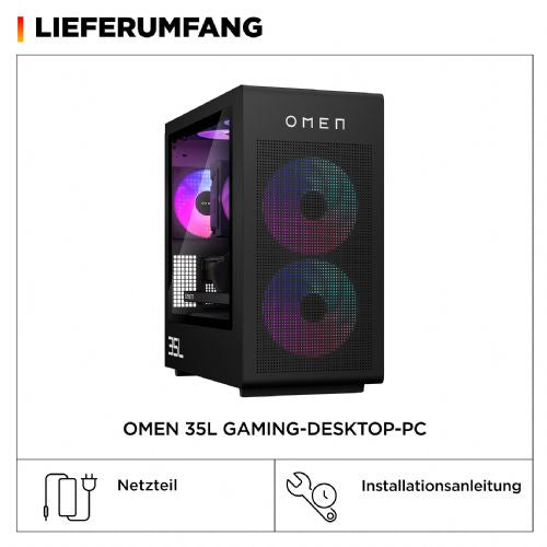 Namizni računalnik HP OMEN GT16-1173ng Ryzen 7 9800X3D, 64GB RAM, 2TB SSD, Radeon RX 9700 XT, Windows 11 Home